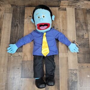 Silly‎ Hand Puppet Toy Full Body Blue "George" Ventriloquist Rare 31" NWT 2007